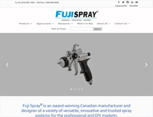 Tablet Screenshot of fujispray.com